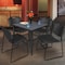 Regency Kahlo Square Table & Chair Sets, 36 W, 36 L, 29 H, Wood, Metal, Polypropylene Top, Grey TPL3636GYBK44BK - alternate 3